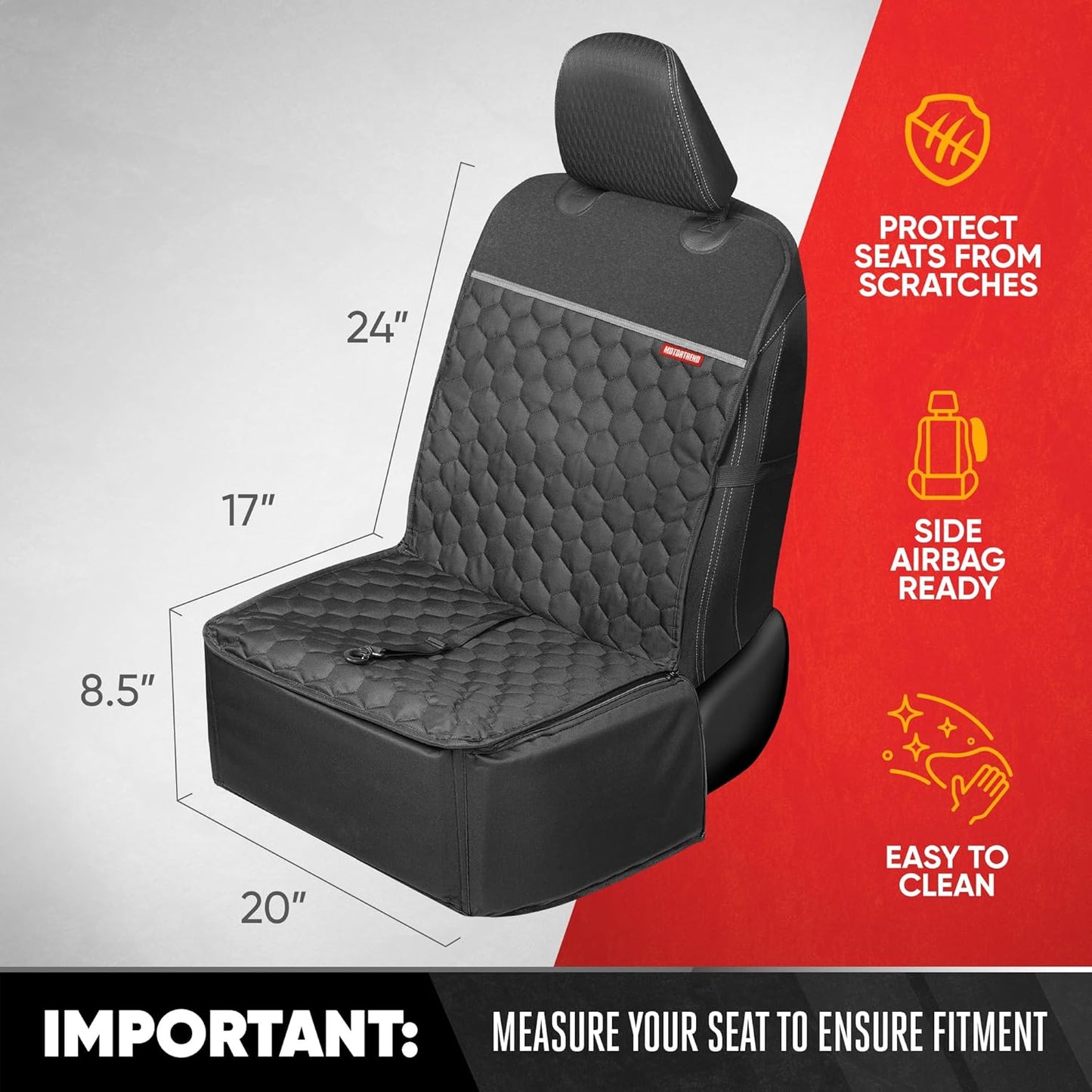 Dog Car Seat - 2 in 1 Waterproof Foldable Bucket Style