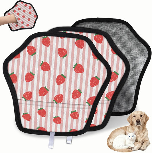 Pet Hair Removal Glove for Dogs Cats Reusable Washable Set