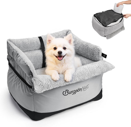 Dog Car Seat for Small Dogs up to 25 lbs - Washable Pet