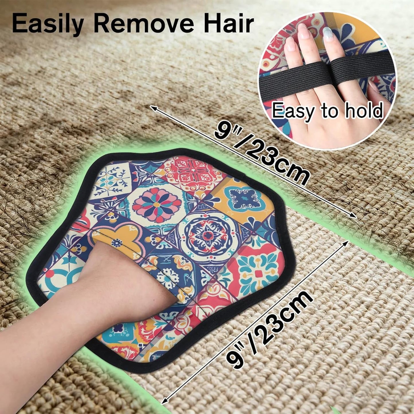 Pet Hair Removal Glove for Dogs Cats Reusable Washable Set