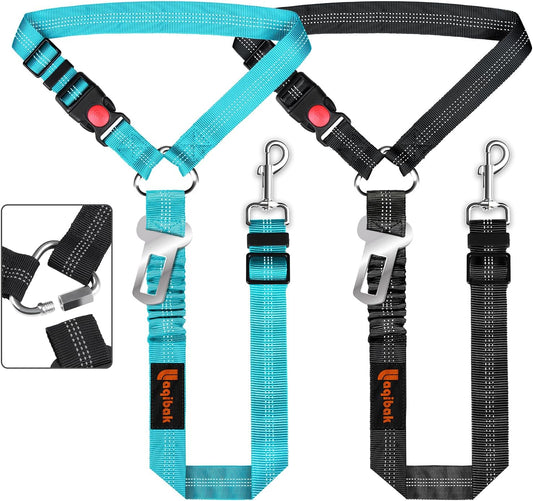 Removable Dog Seat Belt Harness for Car, 3 in 1 Pet Dog Car