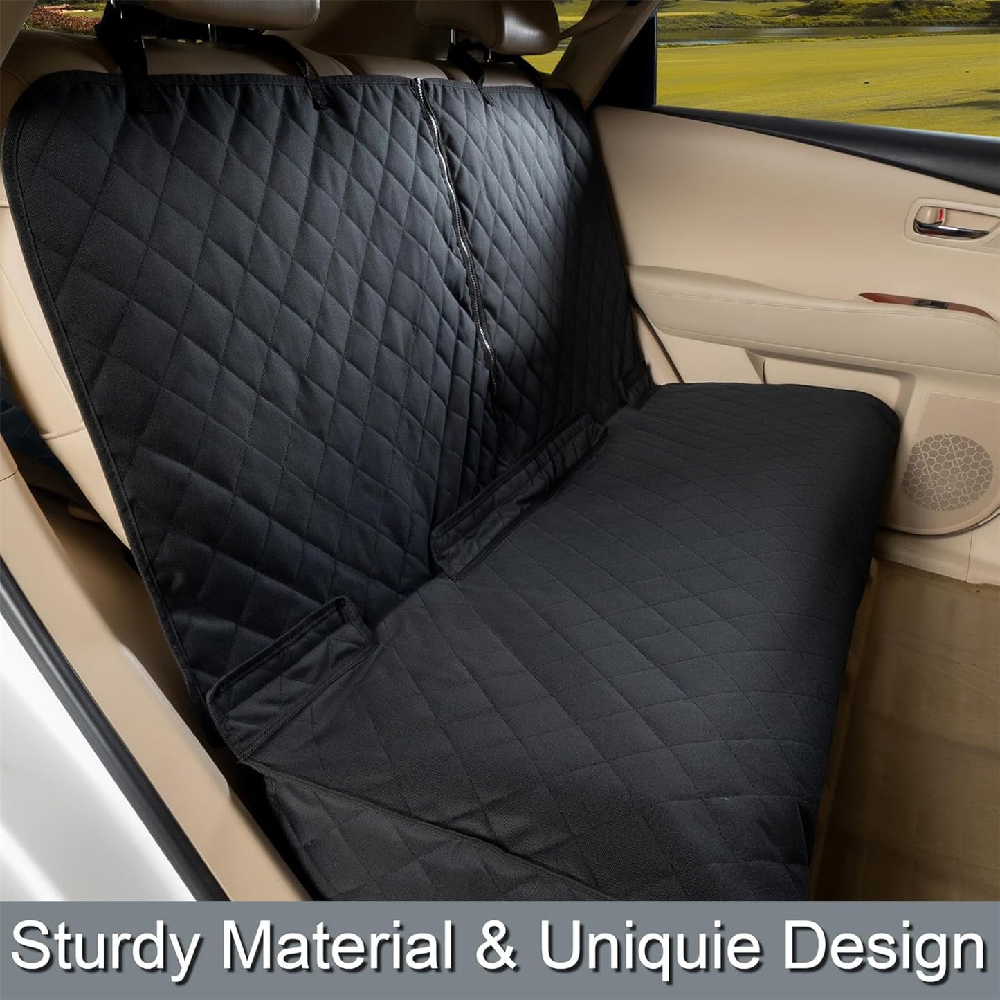 Back Car Seat Cover for Dogs, Nonslip Waterproof Dog Car