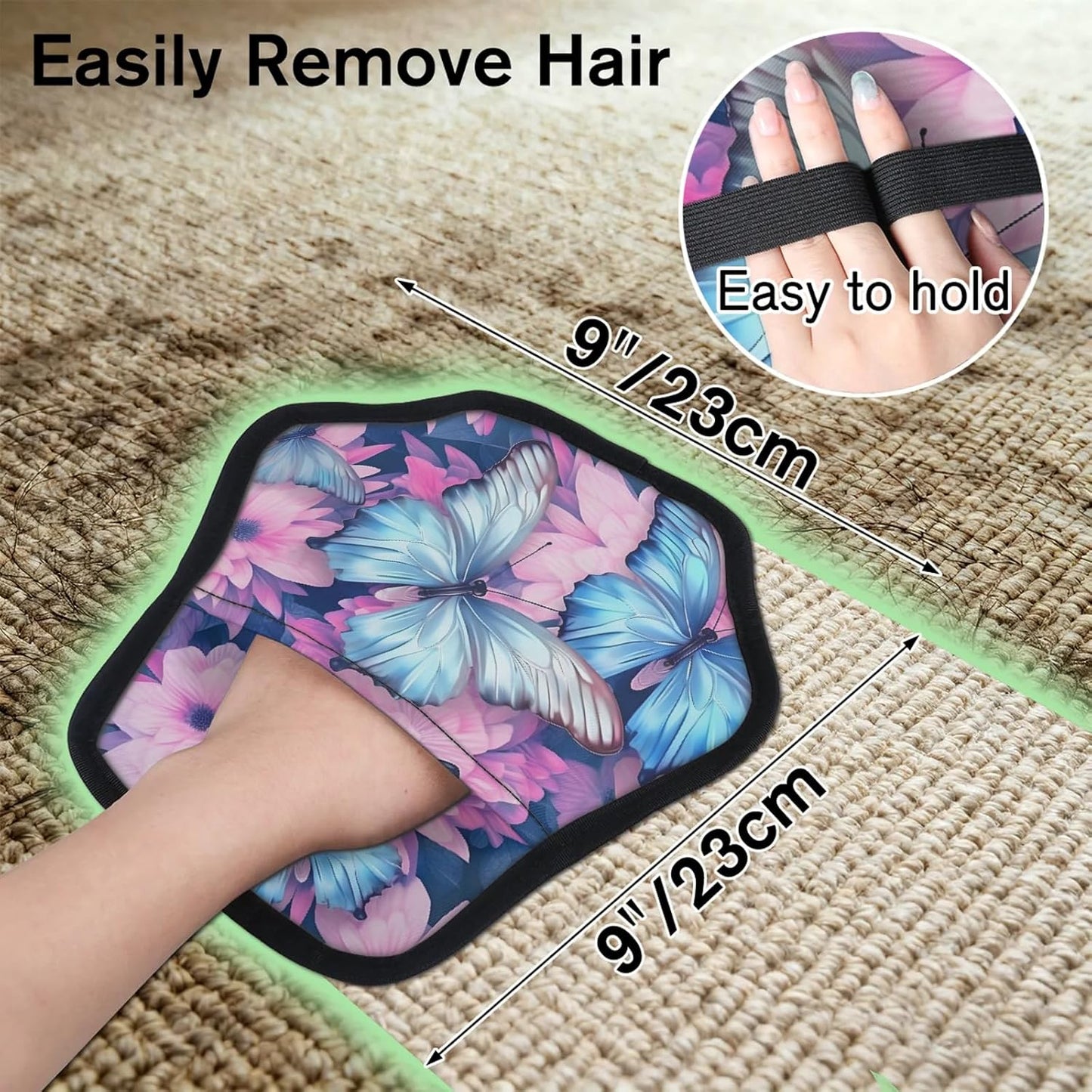 Pet Hair Removal Glove for Dogs Cats Reusable Washable Set