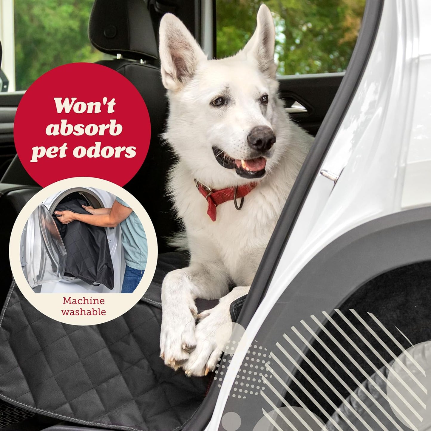 Dog Car Seat Cover - Waterproof Non-Slip Car Back Seat