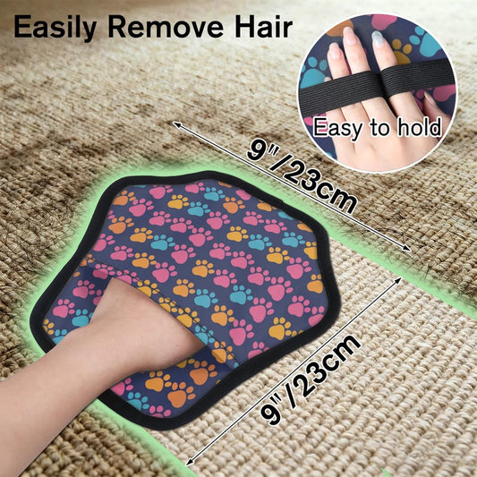 Dog Animal Paws 2Pcs Electrostatic Reusable Pet Hair