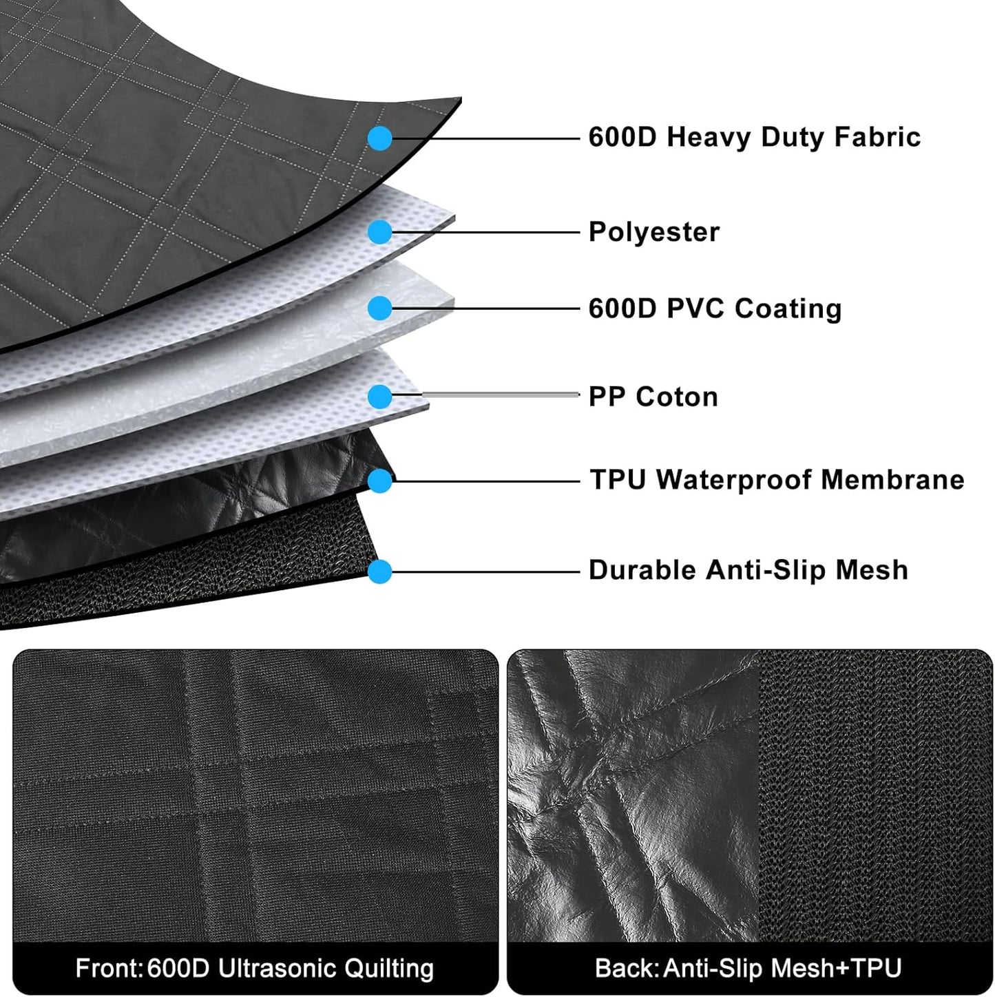 Dog Car Seat Cover Replce for Ford Maverick/Hyundai Santa