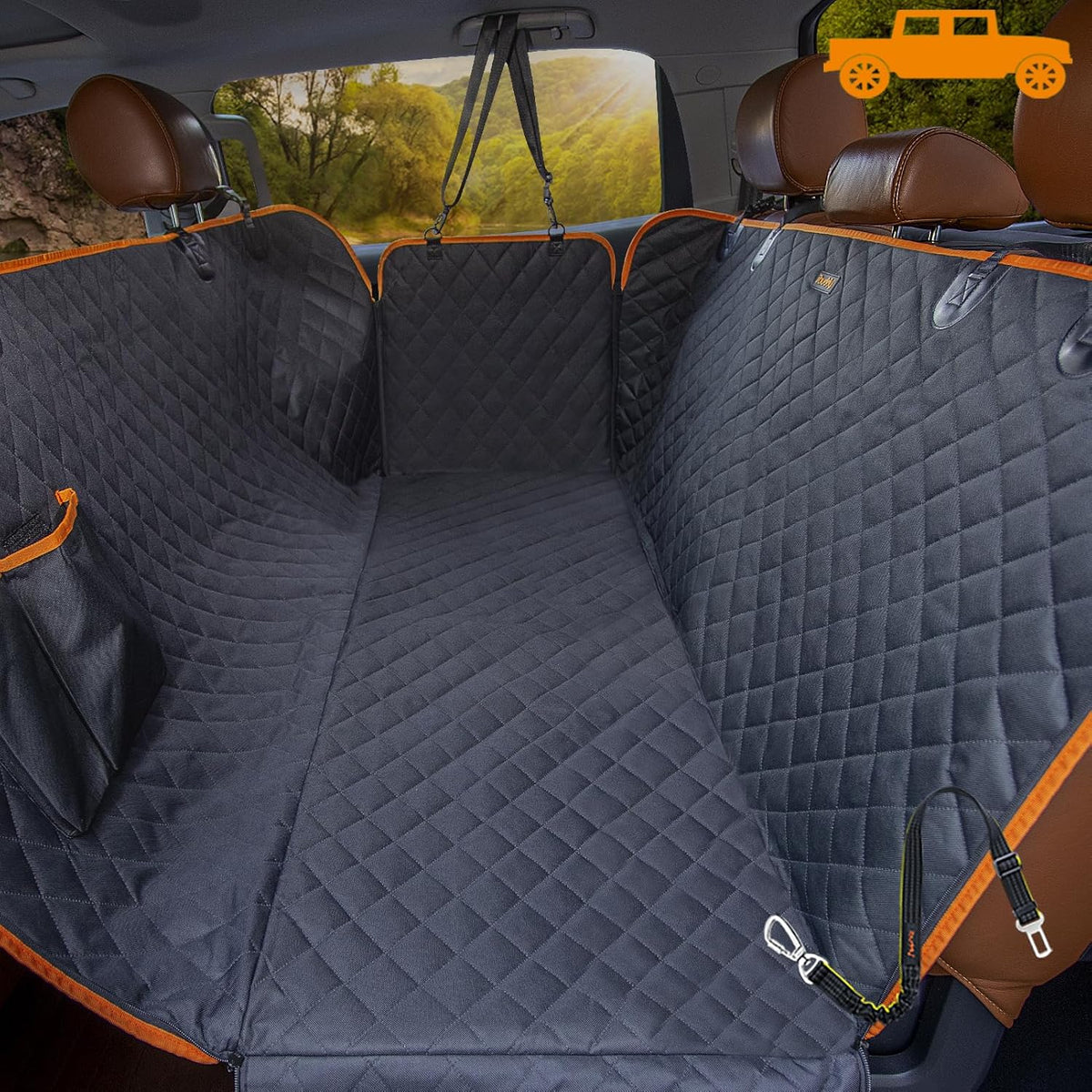 Dog Car Seat Covers , Dog Seat Cover with Side Flaps from