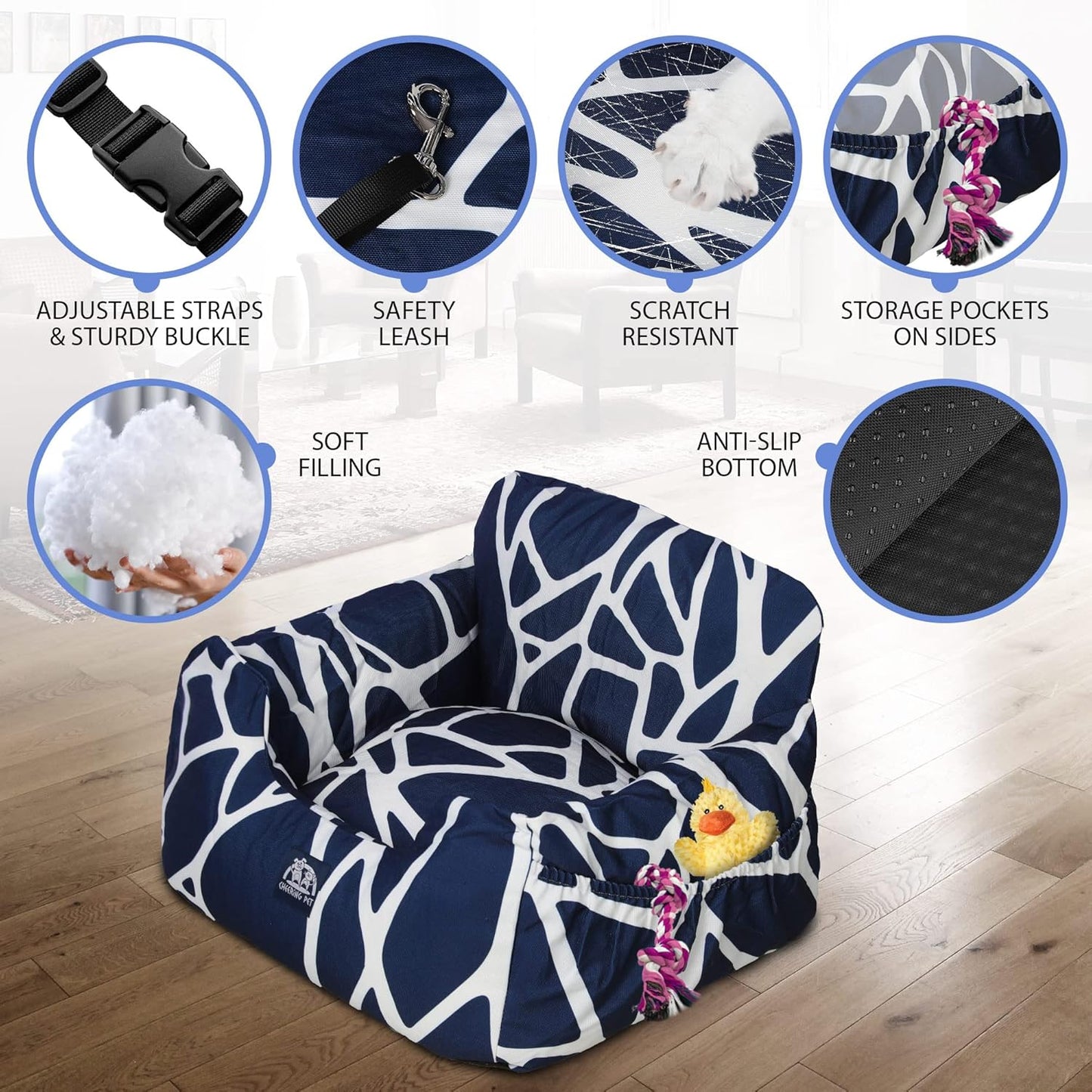Soft & Comfortable Dog Booster Seat - Small, Medium & Large