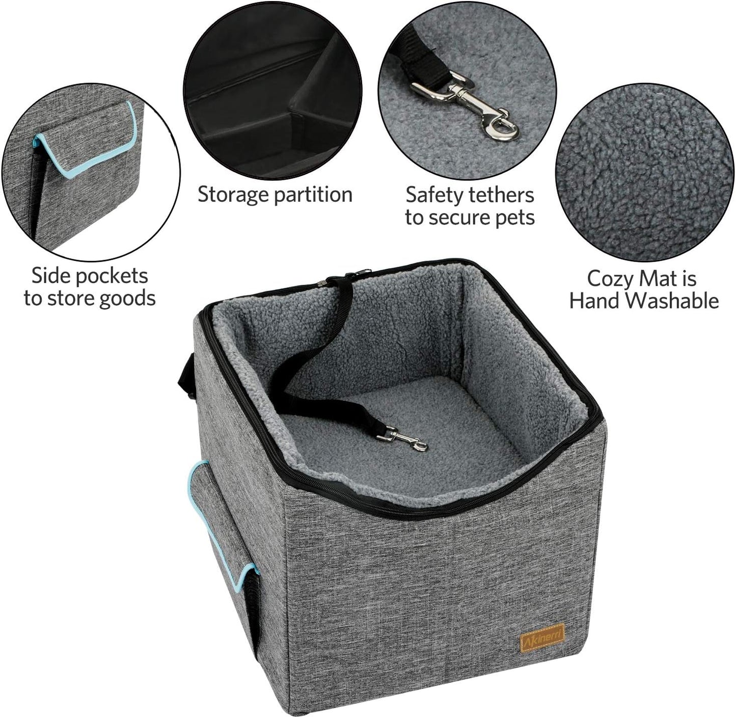 Dog Car Seat for Small/Medium/Large Dog, Soft & Comfortable