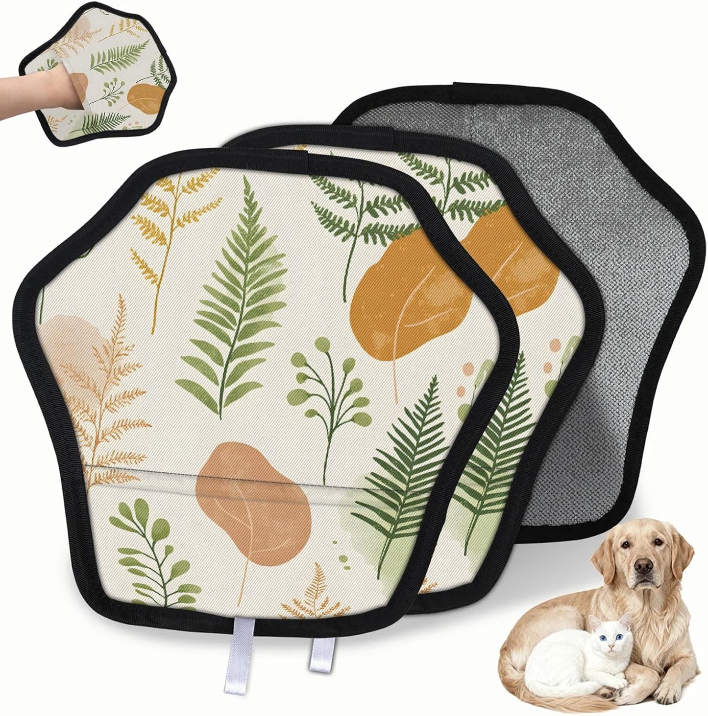 Pet Hair Removal Glove for Dogs Cats Reusable Washable Set