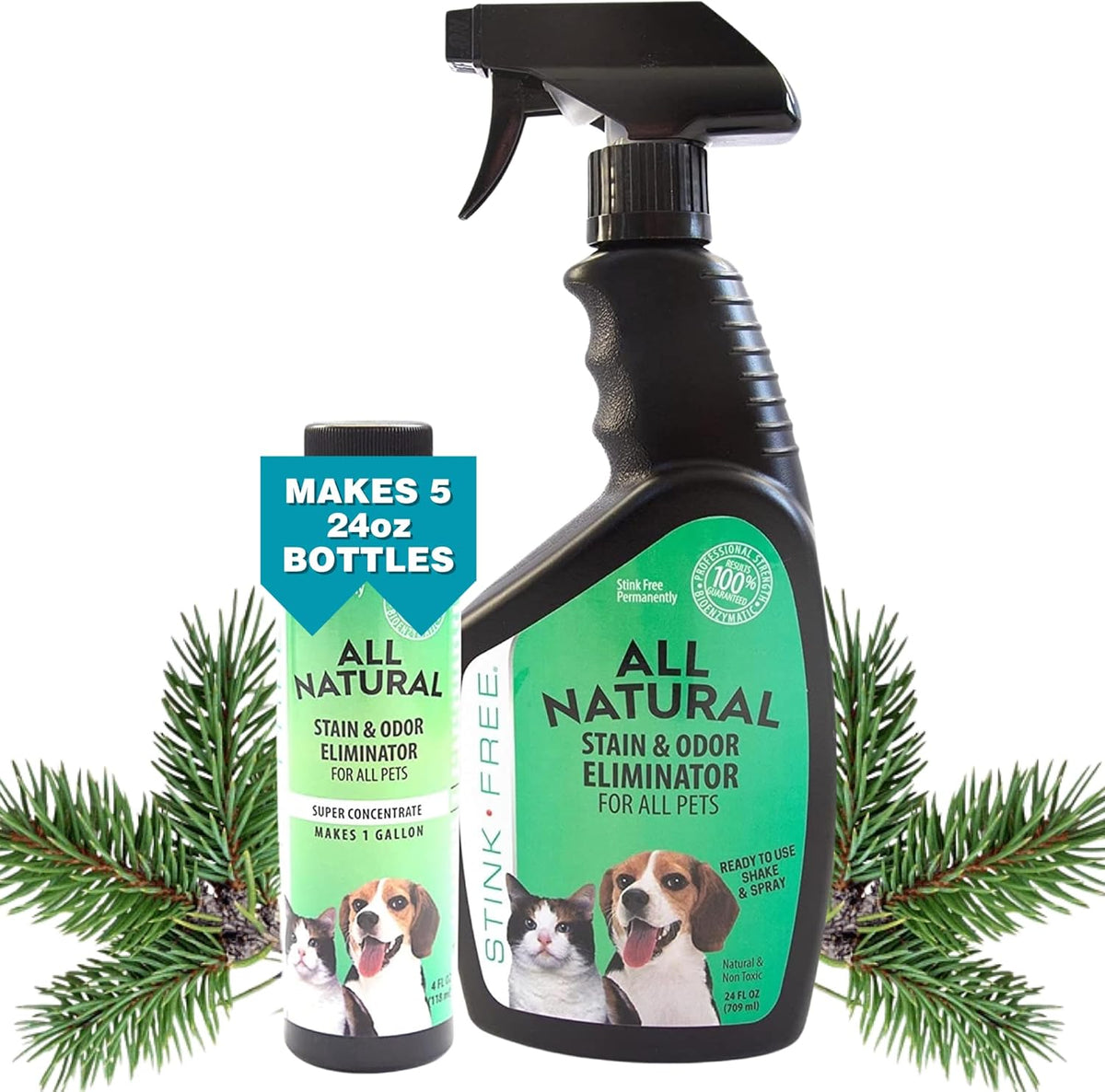 All Natural Stain & Urine Odor Eliminator Pet Enzyme