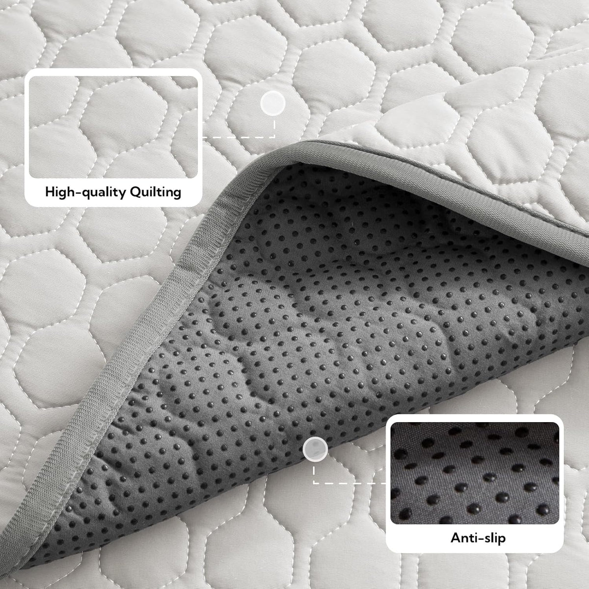 Backseat Dog Cooling Mat for Cars - 24.5"x52" Washable Back