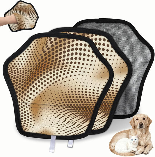 Pet Hair Removal Glove for Dogs Cats Reusable Washable Set