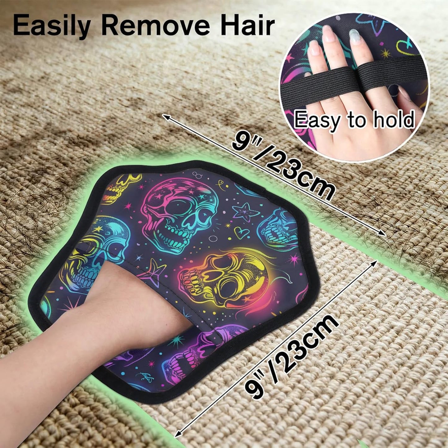 Pet Hair Removal Glove for Dogs Cats Reusable Washable Set