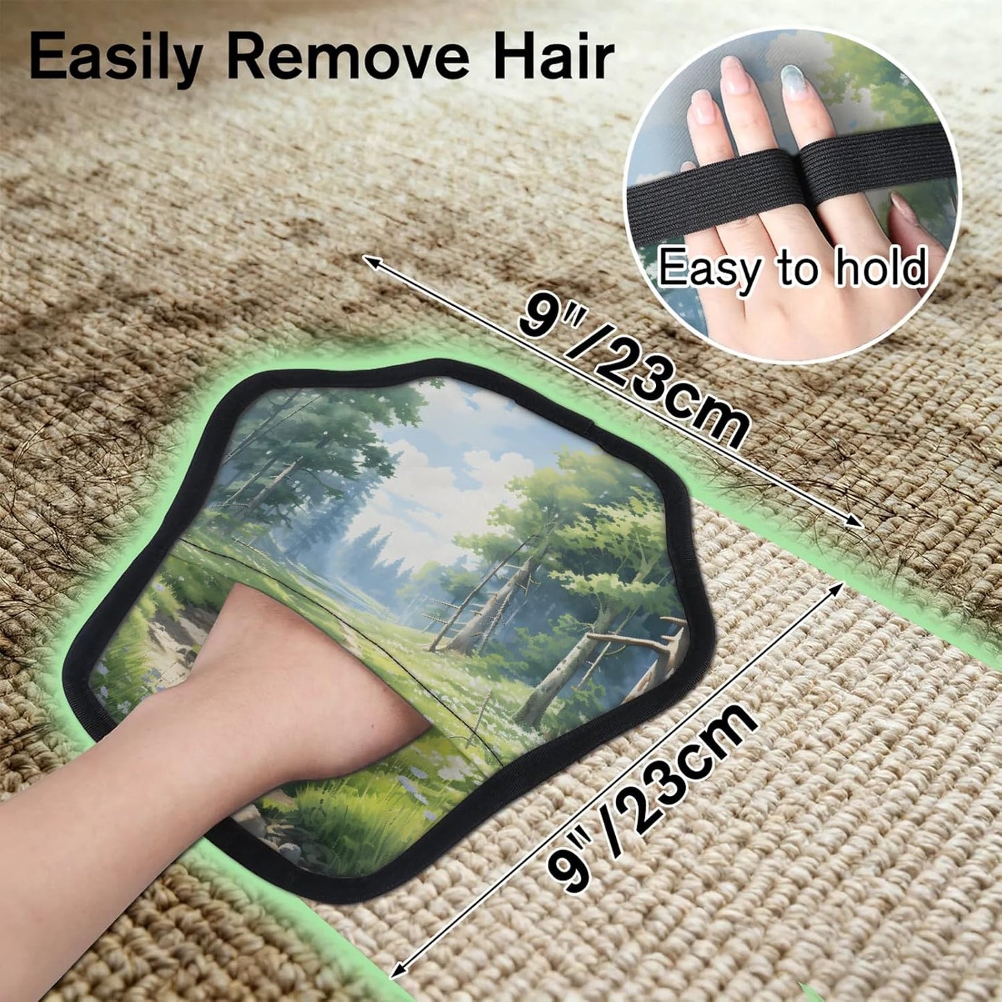 Tree Mountains Woodland 2Pcs Electrostatic Reusable Pet