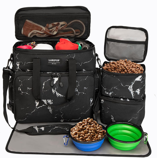 Dog Travel Bag,Weekend Pet Travel Bag Set,Airline Approved
