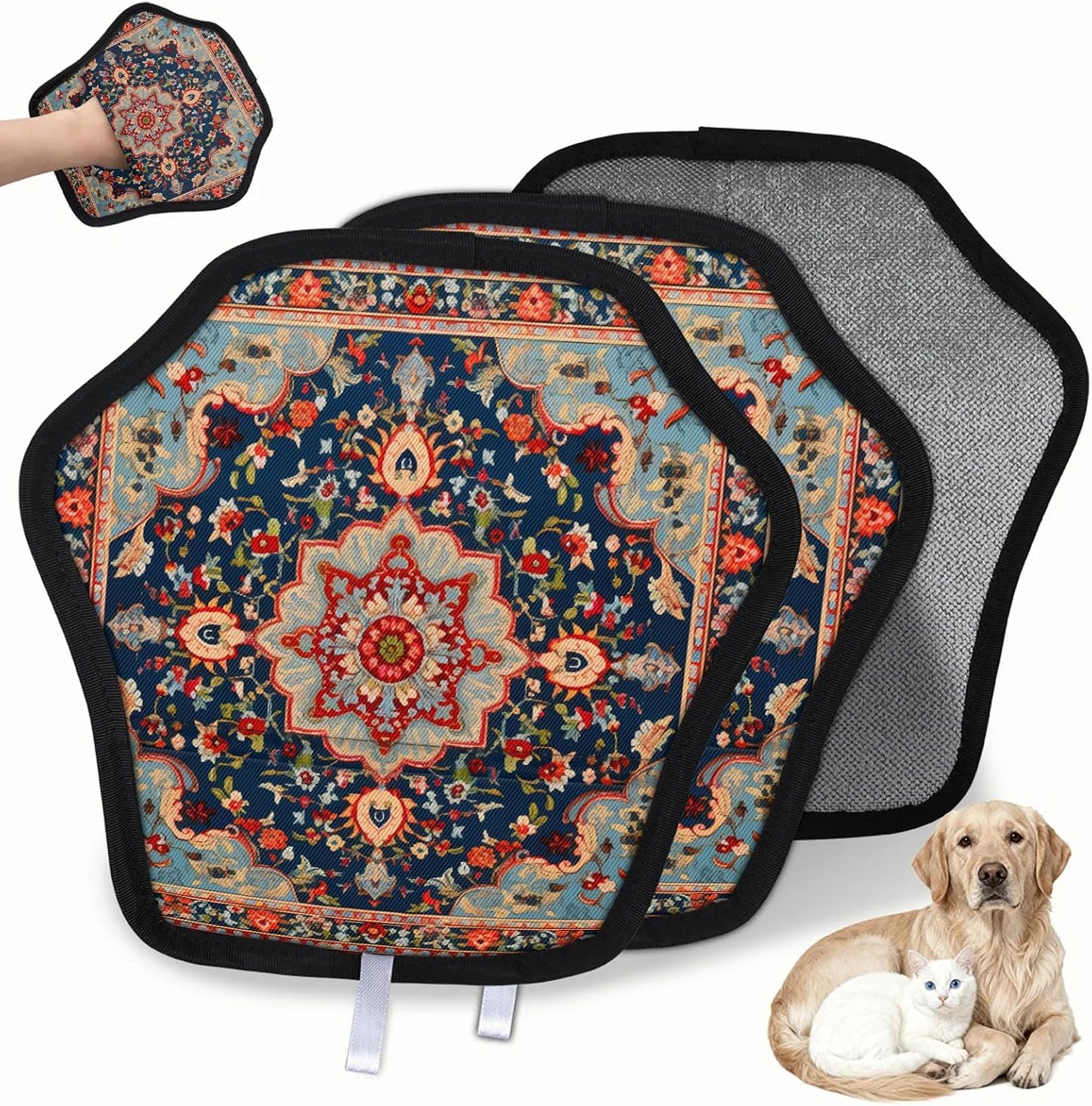 Geometric Vintage Pattern 2Pcs Electrostatic Reusable Pet