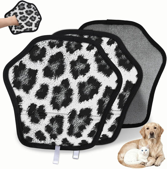 Snow Leopard 2Pcs Electrostatic Reusable Pet Hair Removal