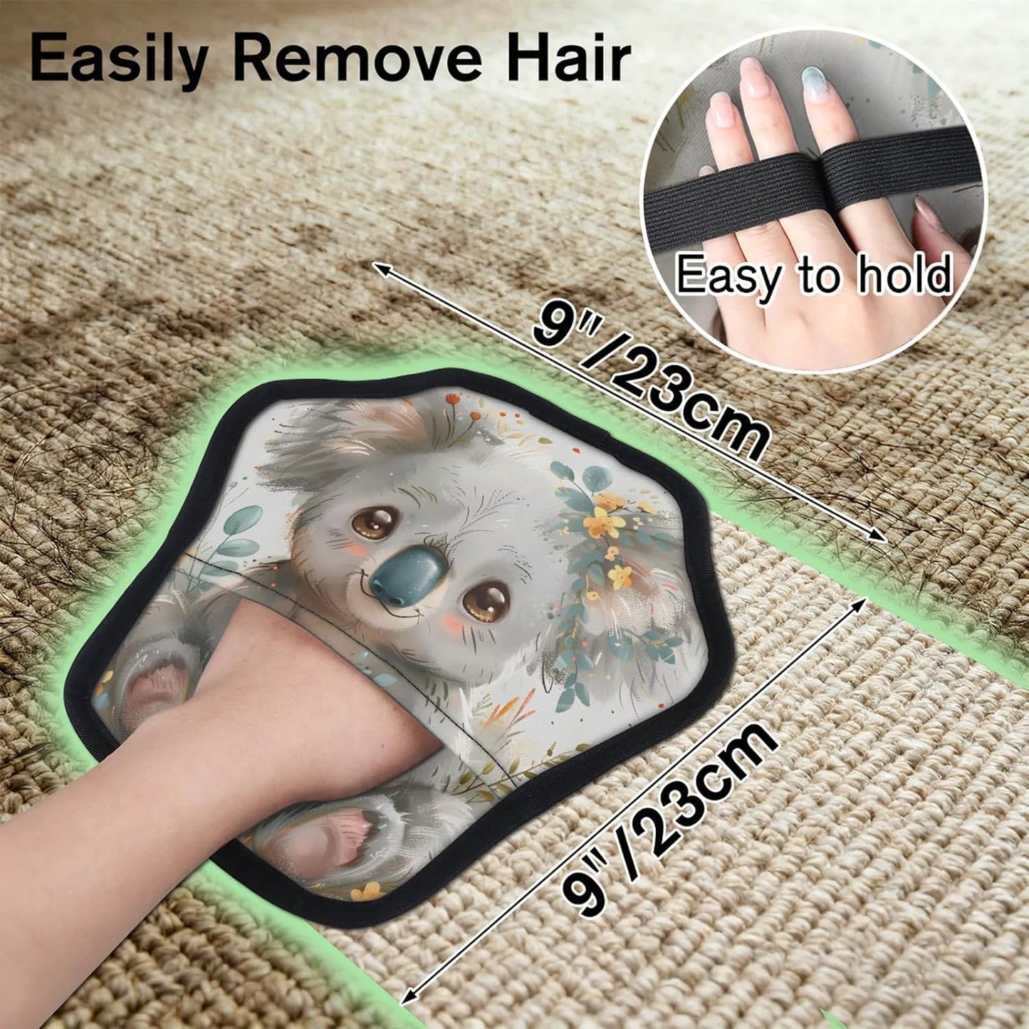 Pet Hair Removal Glove for Dogs Cats Reusable Washable Set