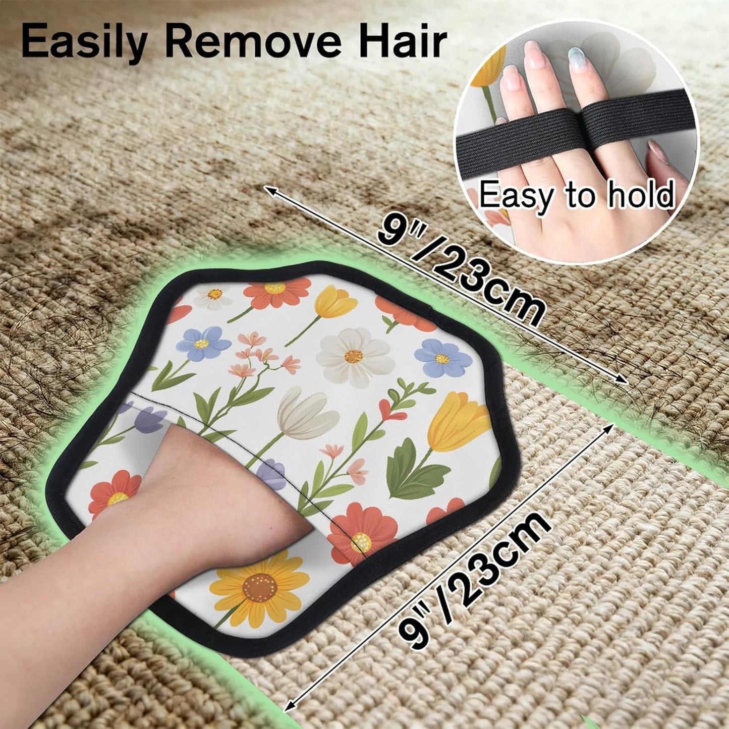 Pet Hair Removal Glove for Dogs Cats Reusable Washable Set