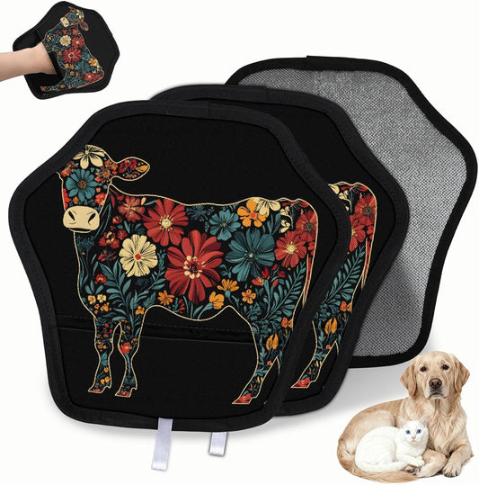 Pet Hair Removal Glove for Dogs Cats Reusable Washable Set