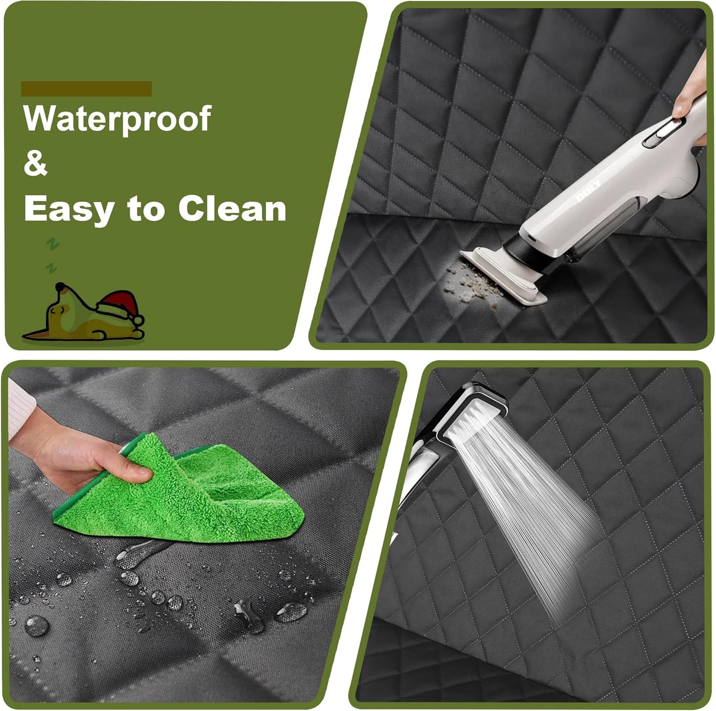2 Packs Car Front Seat Cover for Dogs, Waterproof Pet Car