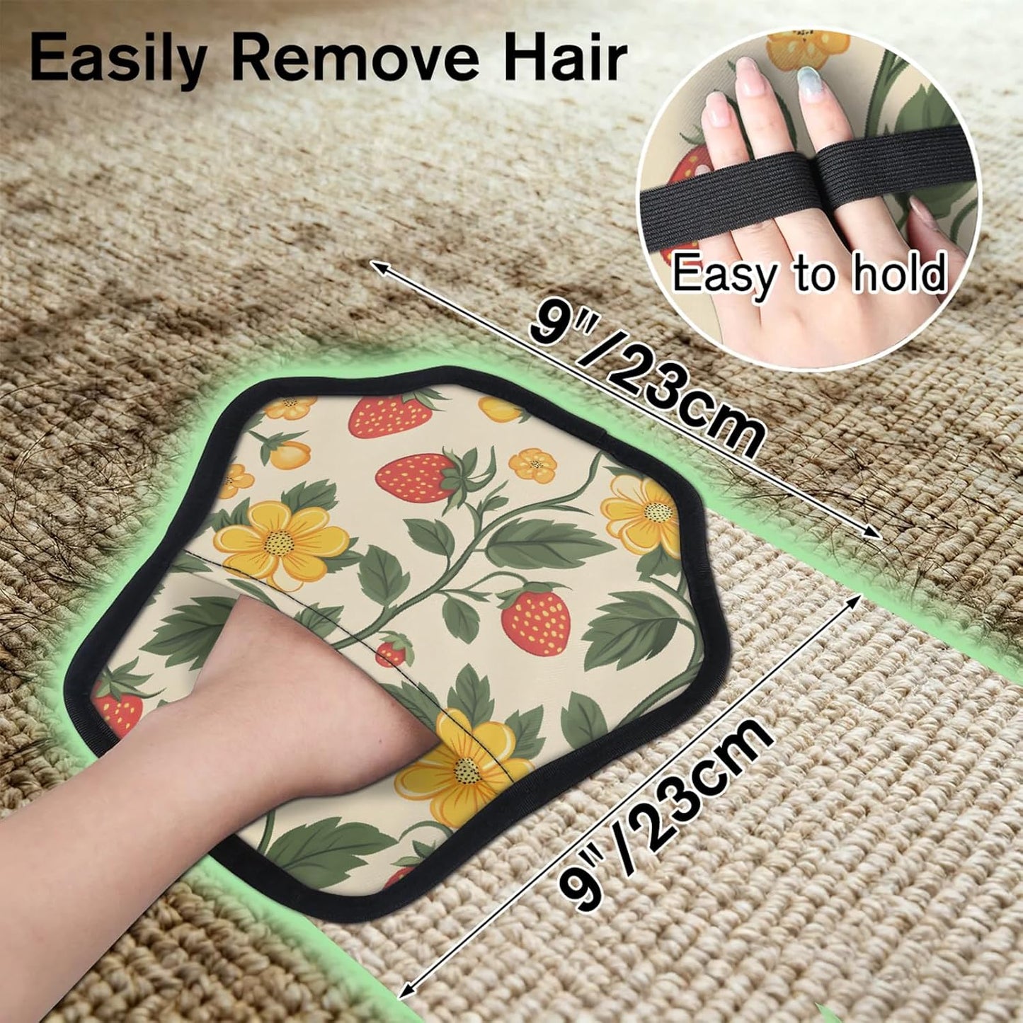 Pet Hair Removal Glove for Dogs Cats Reusable Washable Set
