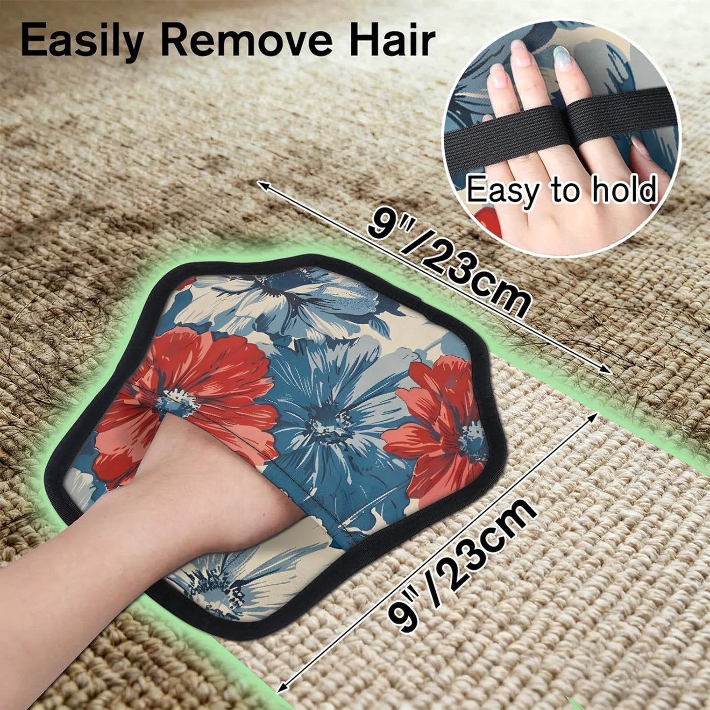 Pet Hair Removal Glove for Dogs Cats Reusable Washable Set