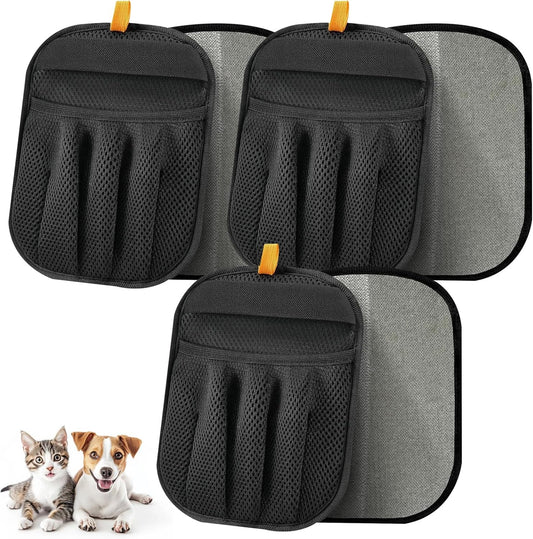 3 Pack Pet Hair Removal Glove,Electrostatic Pet Hair