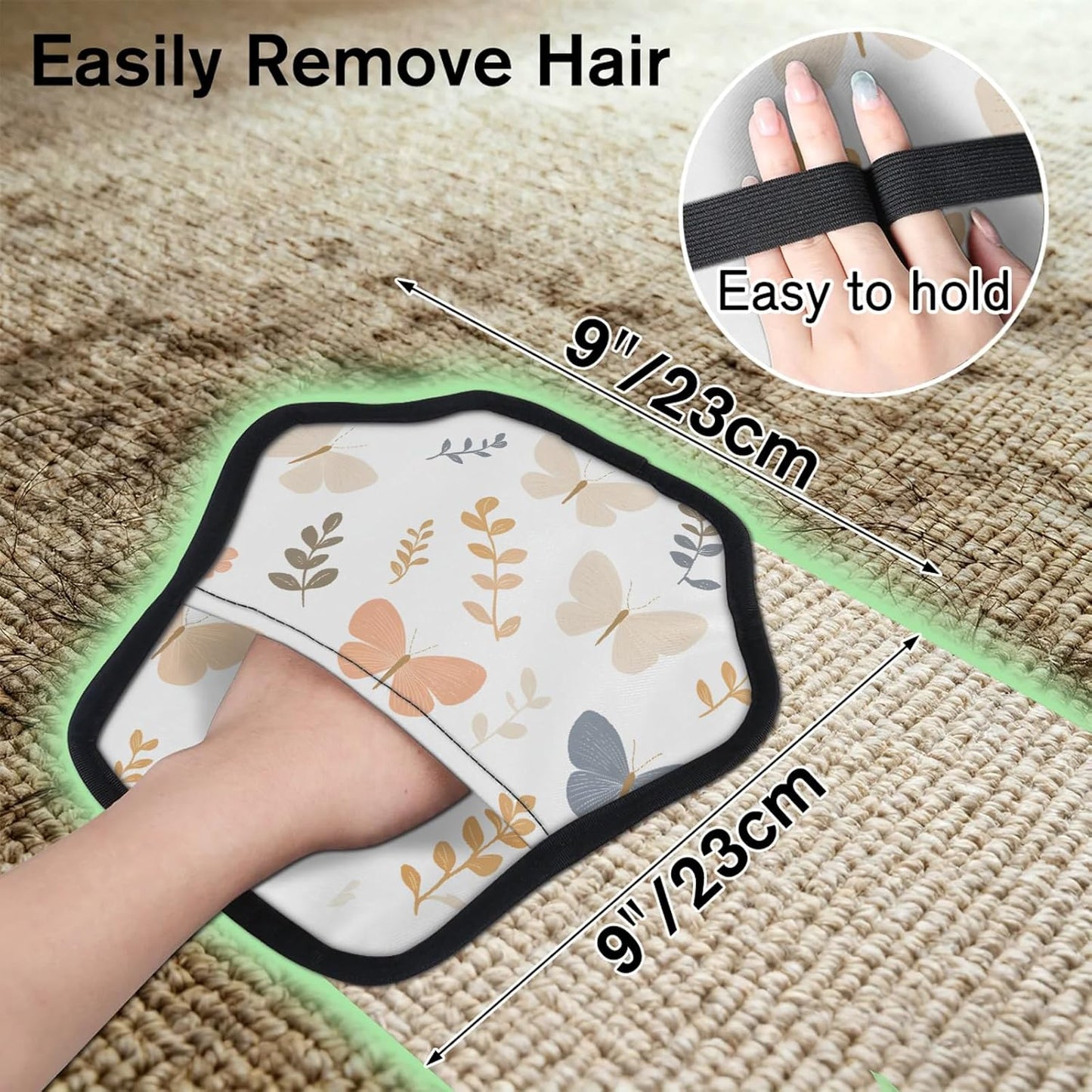 Pet Hair Removal Glove for Dogs Cats Reusable Washable Set