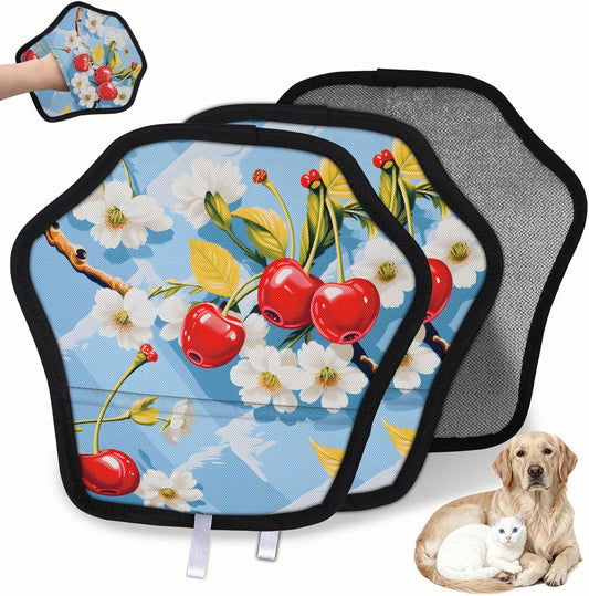 Cherry Berry 2Pcs Electrostatic Reusable Pet Hair Removal