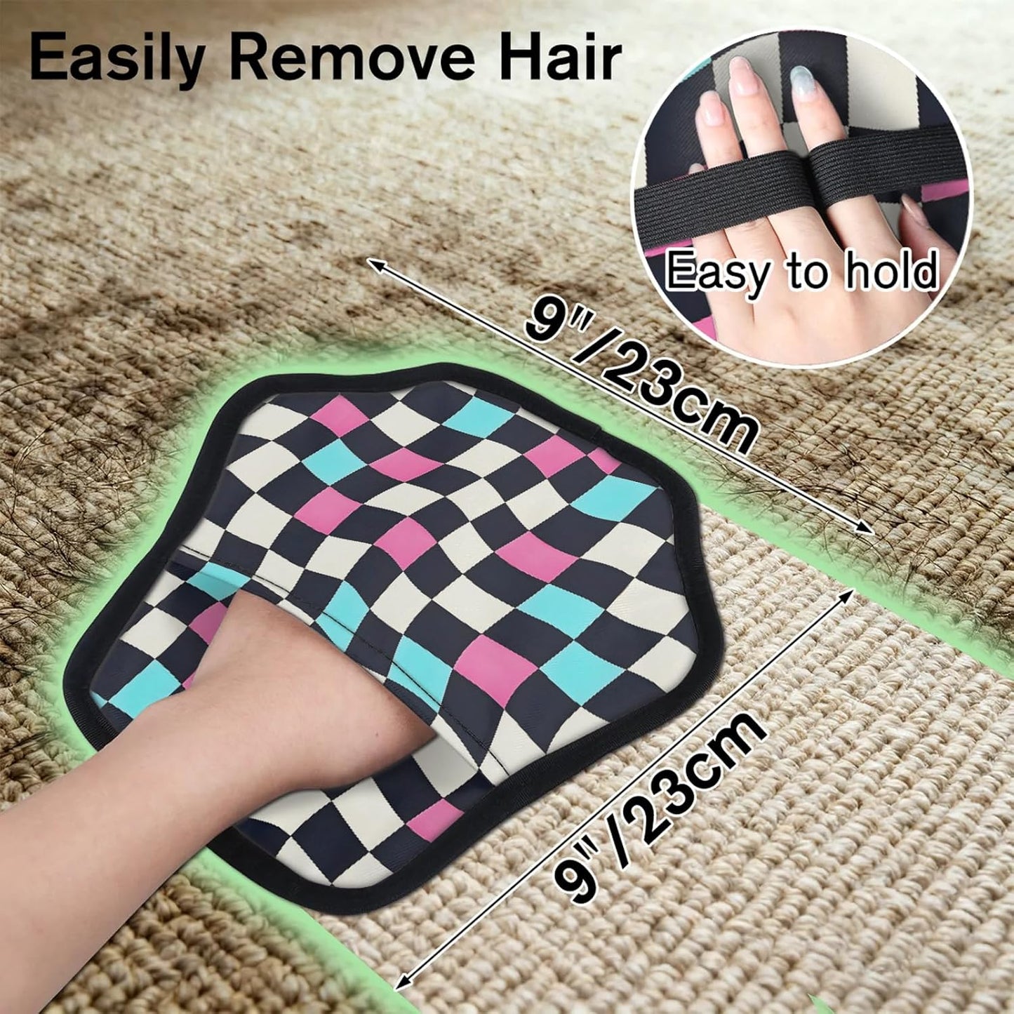 Pet Hair Removal Glove for Dogs Cats Reusable Washable Set