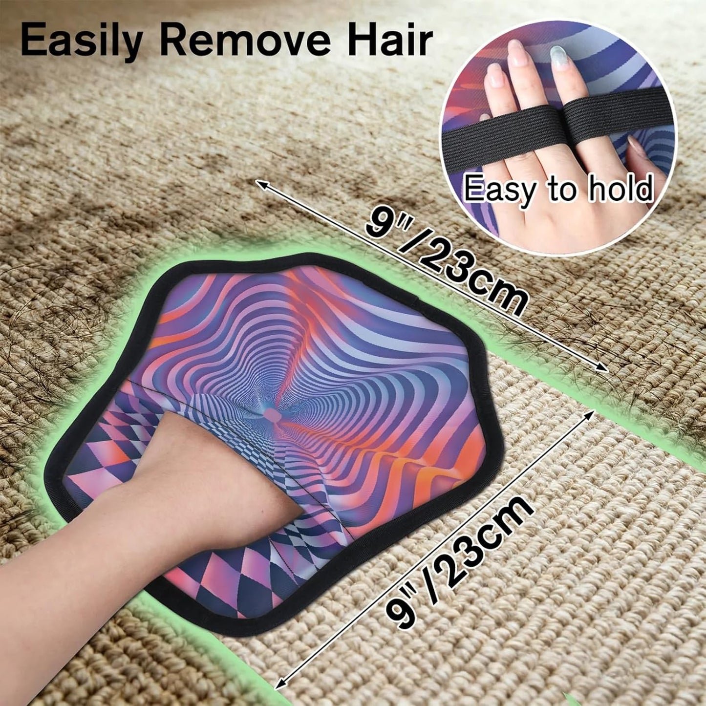 Pet Hair Removal Glove for Dogs Cats Reusable Washable Set