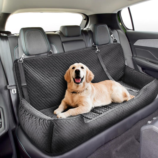 Dog Car Seat Bed for Large Under 100lbs Pet Booster for