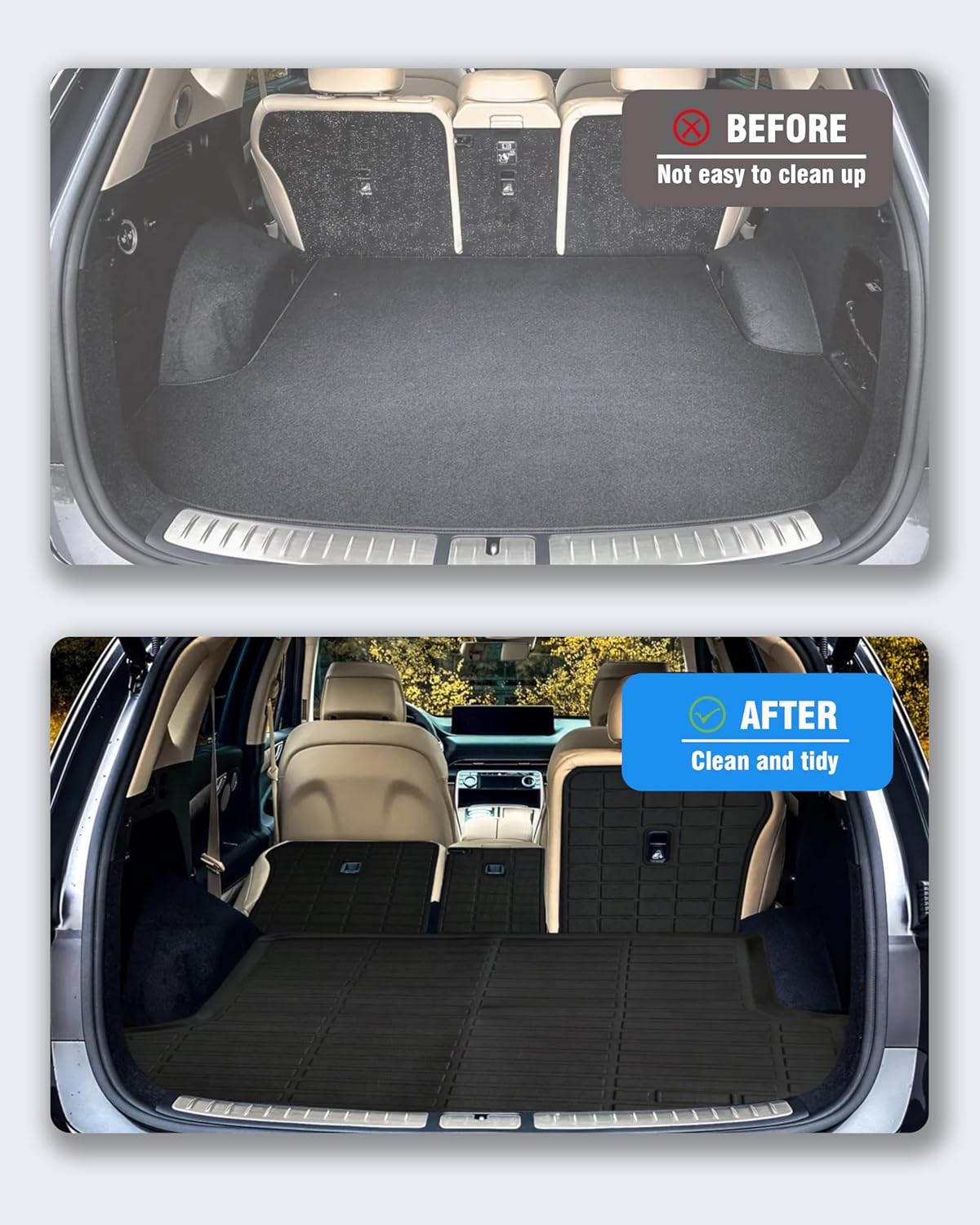 Cargo Liners Backrest Mat for Genesis GV80 Accessories