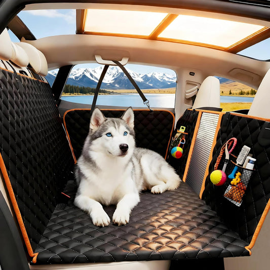 Back Seat Extender for Dogs - Large Space, Waterproof Dog