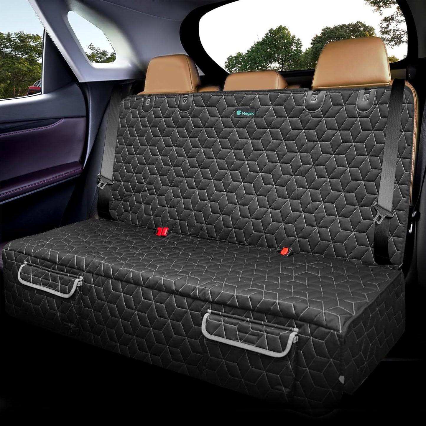 Bench Dog Car Seat Covers for SUV, Waterproof Dog Seat
