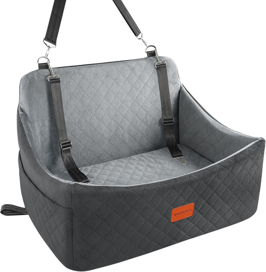 Dog Car Seat for Medium & Large Dogs Up to 55lbs, Memory