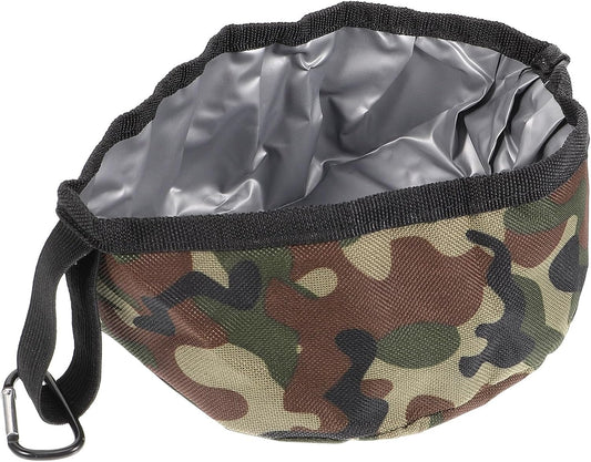 Portable Folding Dog Bowl Oxford Cloth Foldable Pet Food