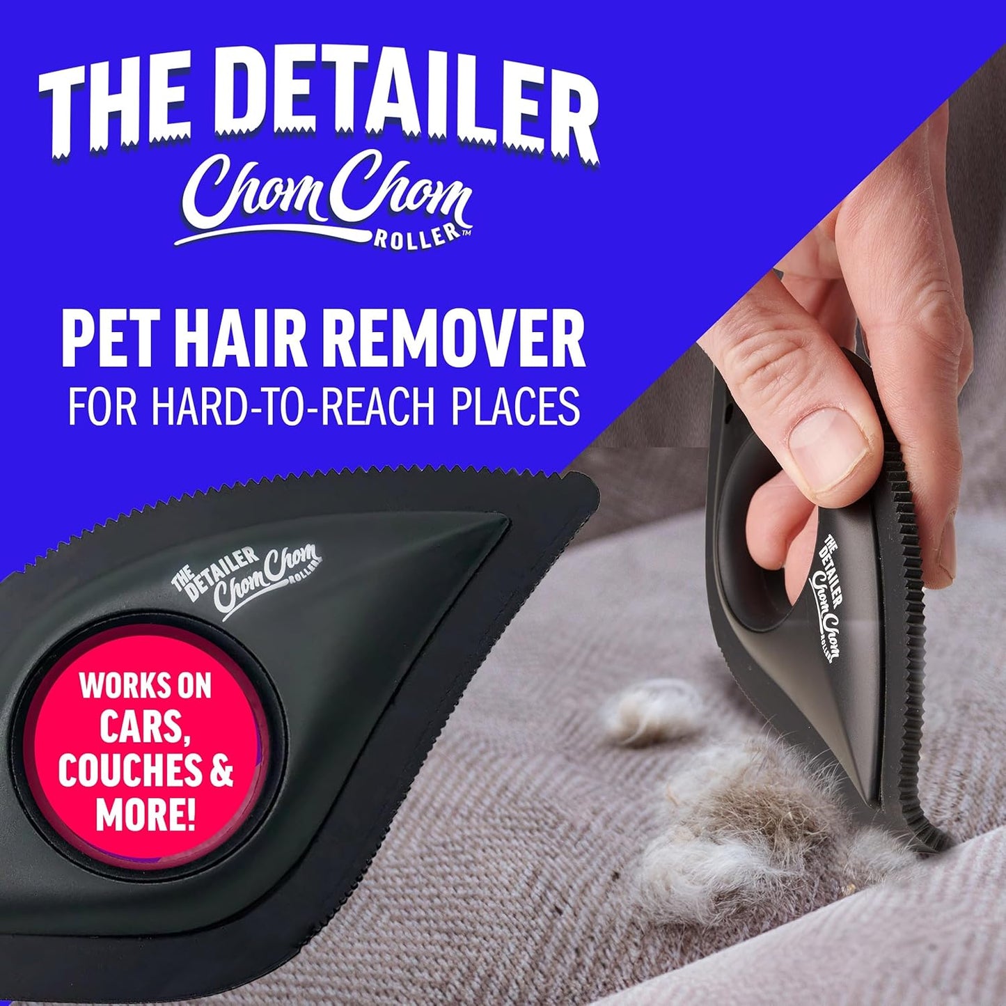 Detailer- Scraper for Pet Hair Remover and Lint - Great for