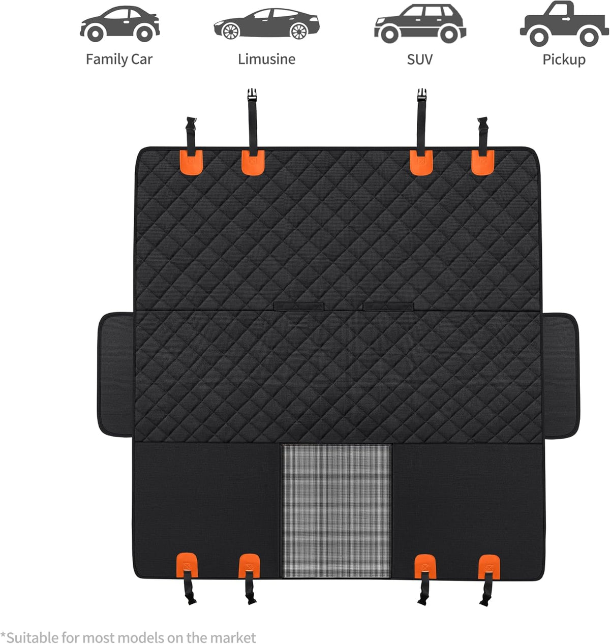 Dog Back Seat Cover Protector for Cars SUV and Trucks with