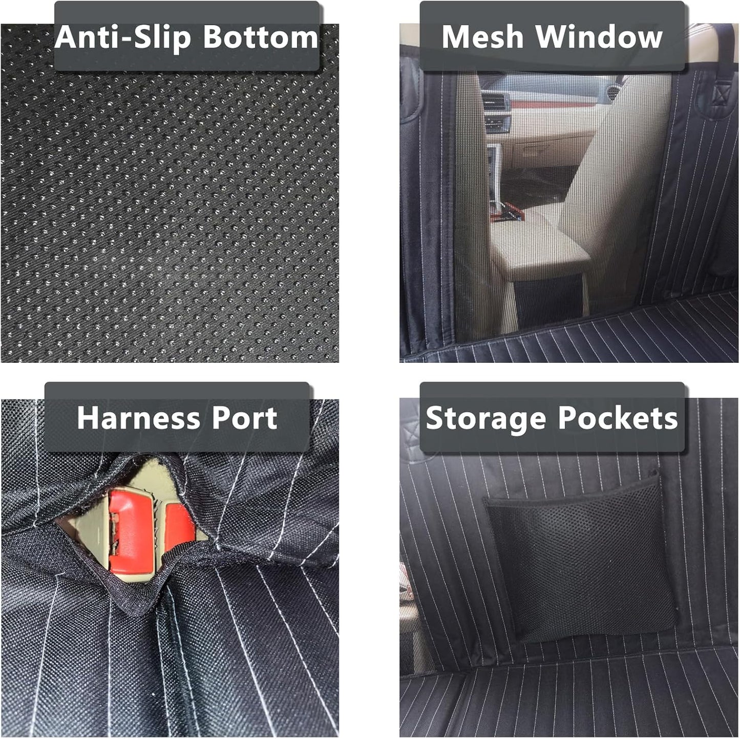 Back Seat Extender for Dogs, Dog Car Seat Cover, Back Seat