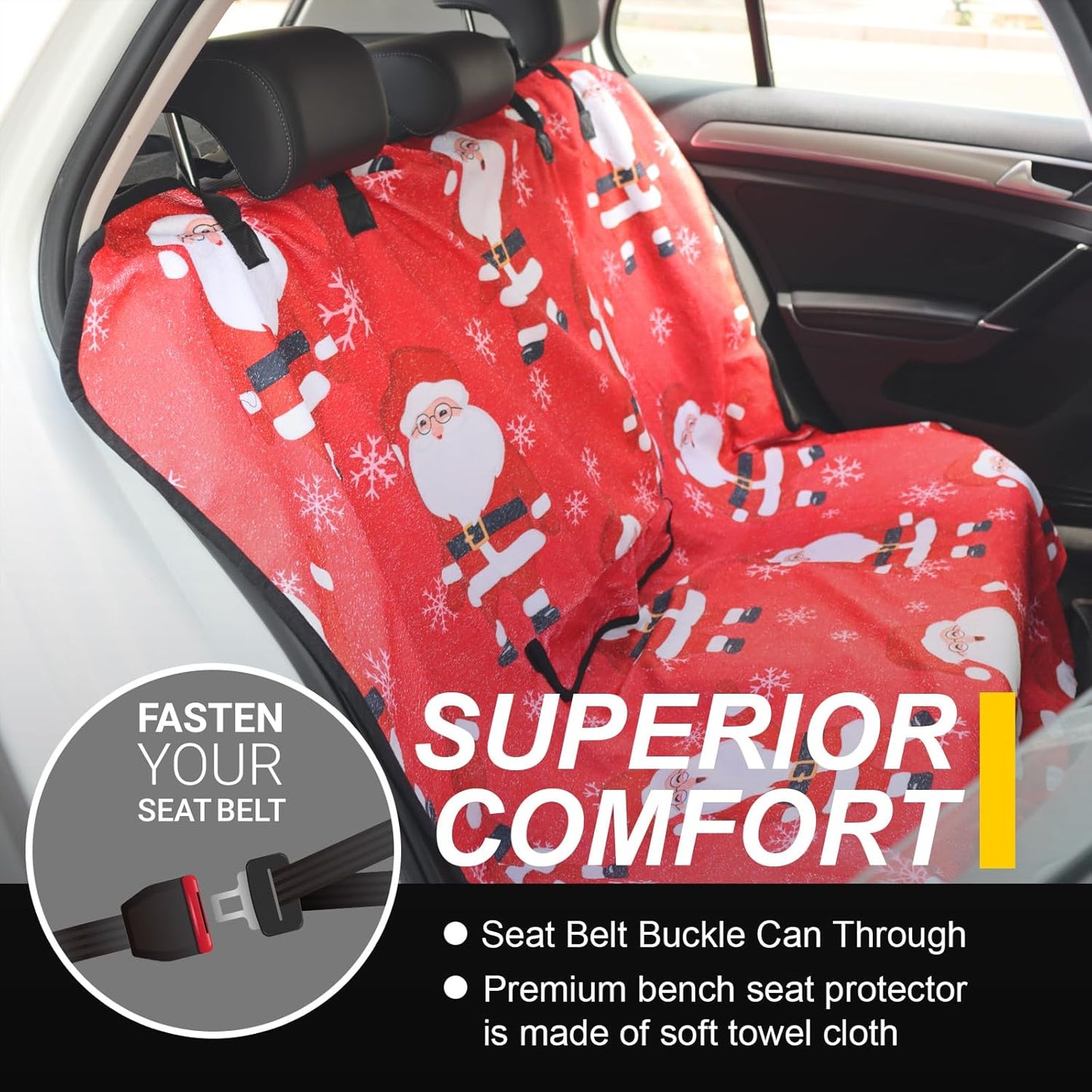 Back Seat Cover for Car Trucks Van SUV,Waterproof Rear