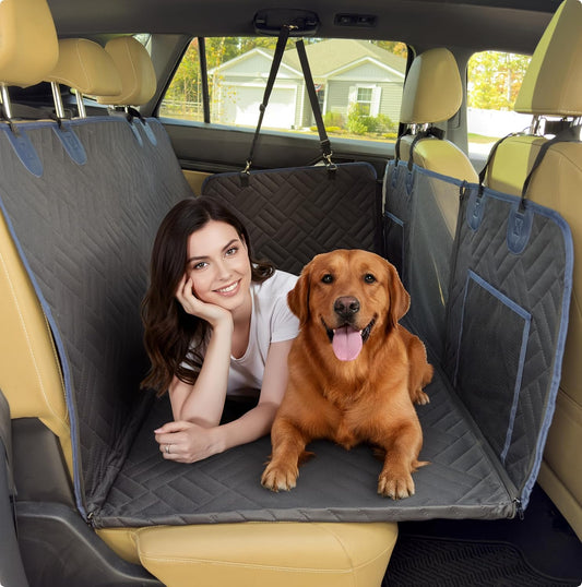 Dog Seat Cover for Back Seat Hard Bottom, XL Backseat