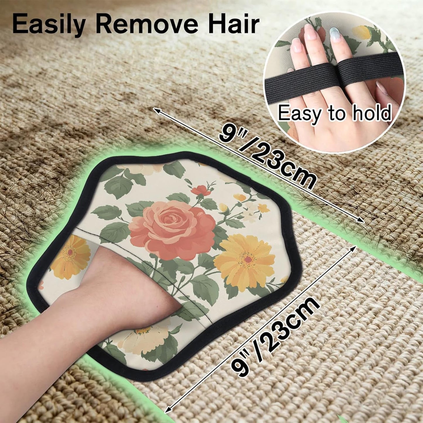 Pet Hair Removal Glove for Dogs Cats Reusable Washable Set