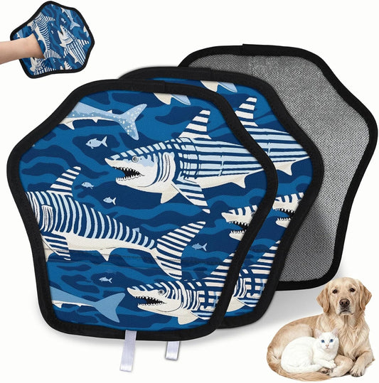 Pet Hair Removal Glove for Dogs Cats Reusable Washable Set