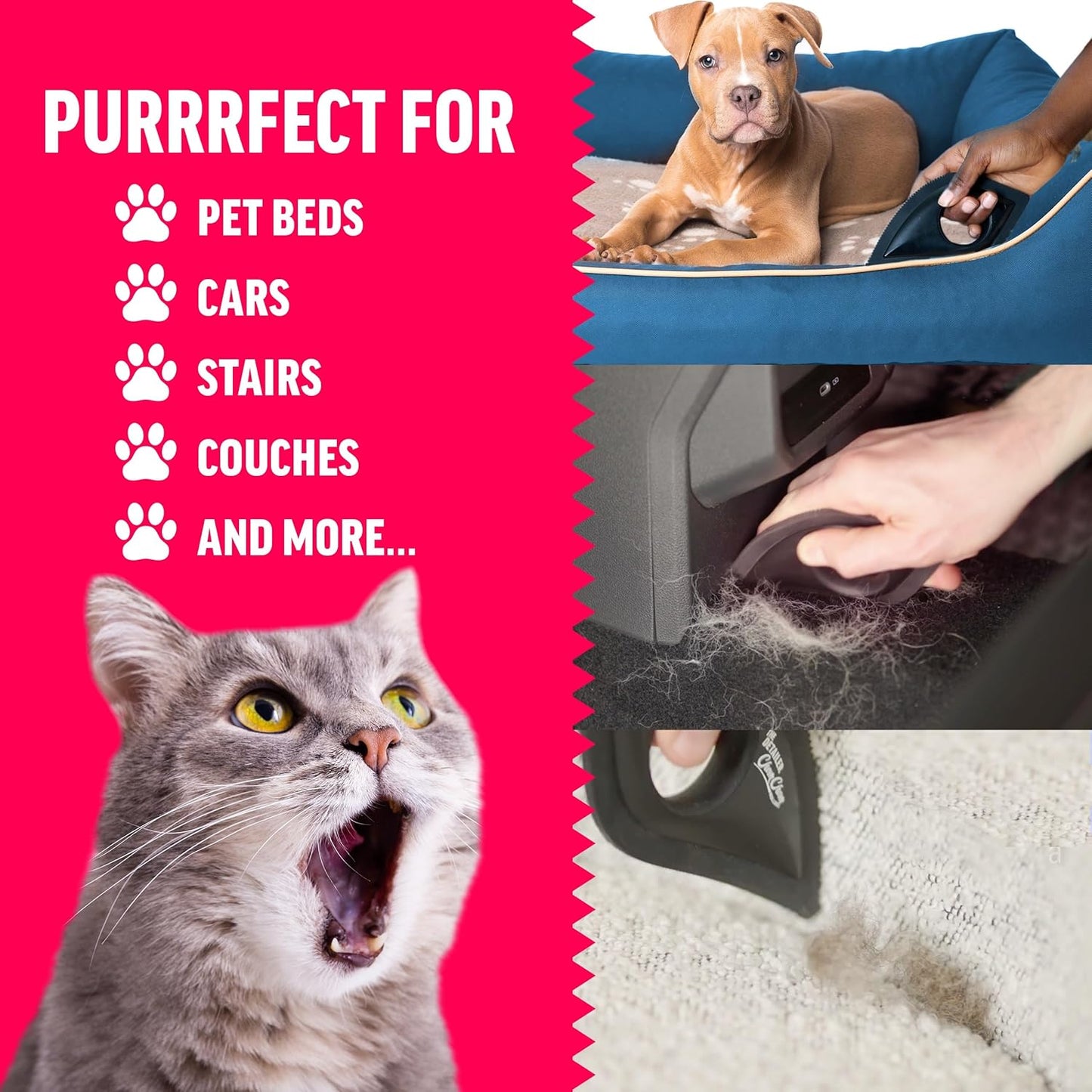 Detailer- Scraper for Pet Hair Remover and Lint - Great for
