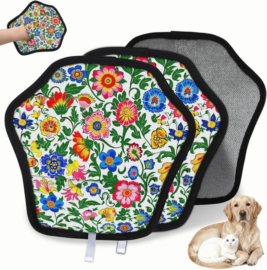 Mexican Flower Style 2Pcs Electrostatic Reusable Pet Hair