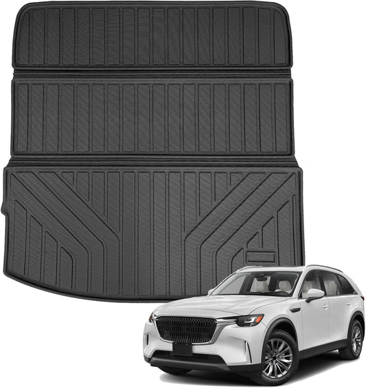 All Weather Cargo Mat with Back Seat Mat Fit for Mazda CX90