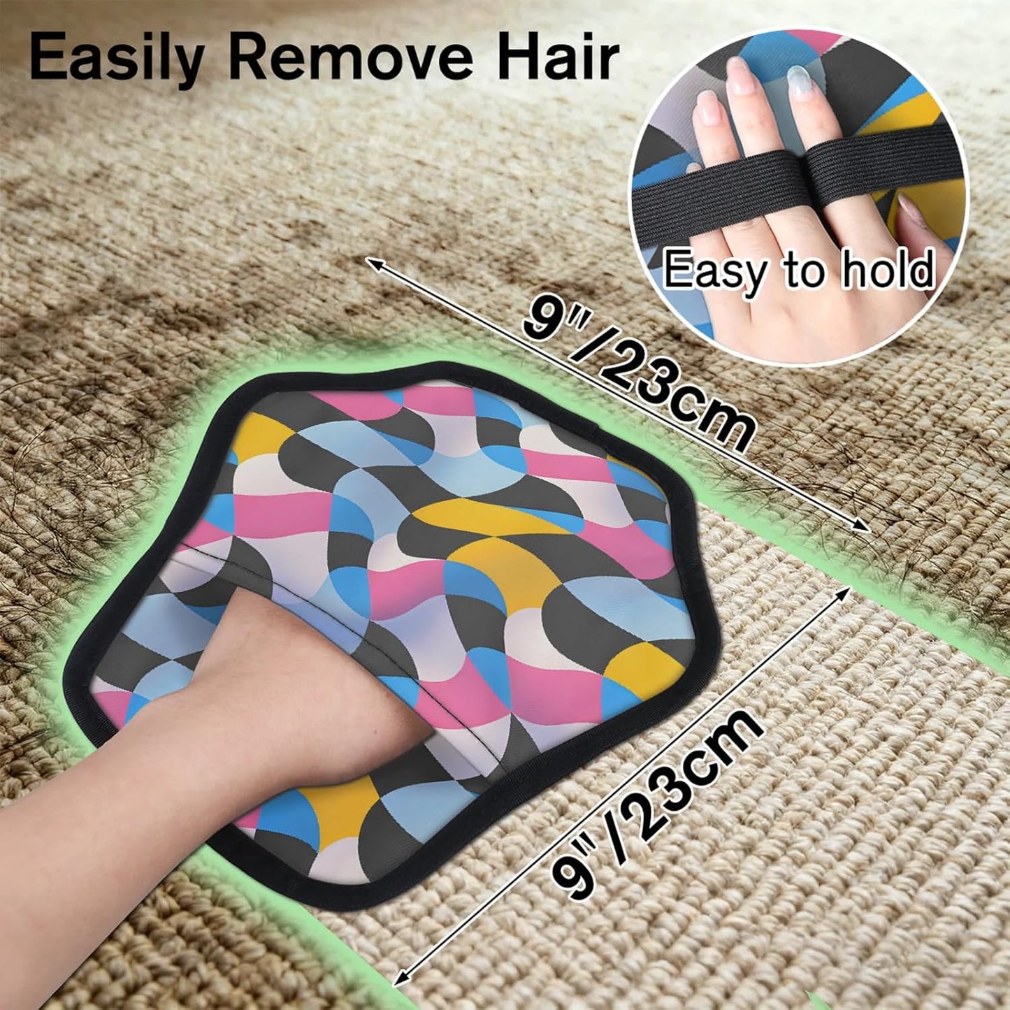 Pet Hair Removal Glove for Dogs Cats Reusable Washable Set